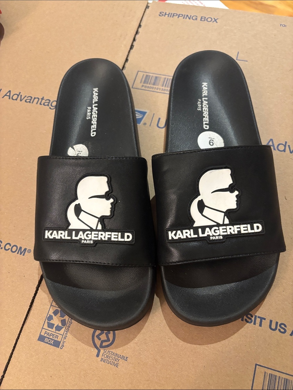Karl Lagerfeld Men's Slides with Logo